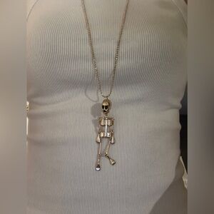 SKELETON NECKLACE / GOLD